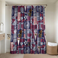 Manuia le Kerisimasi American Samoa Bathroom Set Pacific Patchwork Xmas Vibes - Polynesian Pride