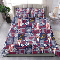 Manuia le Kerisimasi American Samoa Bedding Set Pacific Patchwork Xmas Vibes - Polynesian Pride