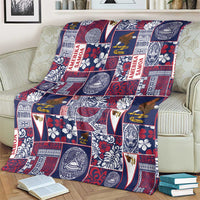 Manuia le Kerisimasi American Samoa Blanket Pacific Patchwork Xmas Vibes - Polynesian Pride