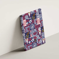 Manuia le Kerisimasi American Samoa Canvas Wall Art Pacific Patchwork Xmas Vibes - Polynesian Pride