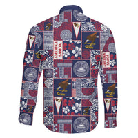 Manuia le Kerisimasi American Samoa Family Matching Short Sleeve Bodycon Dress and Hawaiian Shirt Pacific Patchwork Xmas Vibes - Polynesian Pride