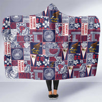Manuia le Kerisimasi American Samoa Hooded Blanket Pacific Patchwork Xmas Vibes - Polynesian Pride