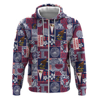 Manuia le Kerisimasi American Samoa Hoodie Pacific Patchwork Xmas Vibes - Polynesian Pride