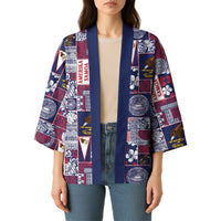 Manuia le Kerisimasi American Samoa Kimono Pacific Patchwork Xmas Vibes - Polynesian Pride