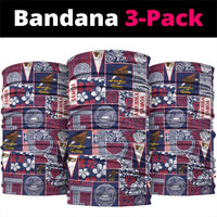 Manuia le Kerisimasi American Samoa Neck Gaiter Pacific Patchwork Xmas Vibes - Polynesian Pride