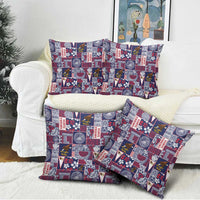 Manuia le Kerisimasi American Samoa Pillow Cover Pacific Patchwork Xmas Vibes - Polynesian Pride