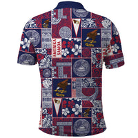 Manuia le Kerisimasi American Samoa Polo Shirt Pacific Patchwork Xmas Vibes LT9 - Polynesian Pride