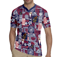 Manuia le Kerisimasi American Samoa Rugby Jersey Pacific Patchwork Xmas Vibes LT9 - Polynesian Pride