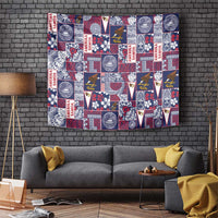 Manuia le Kerisimasi American Samoa Tapestry Pacific Patchwork Xmas Vibes - Polynesian Pride