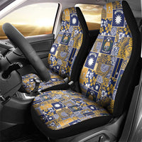 Ekamawir omo Nauru Car Seat Cover Pacific Patchwork Xmas Vibes - Polynesian Pride