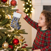 Ekamawir omo Nauru Christmas Stocking Pacific Patchwork Xmas Vibes - Polynesian Pride