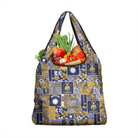 Ekamawir omo Nauru Grocery Bag Pacific Patchwork Xmas Vibes - Polynesian Pride