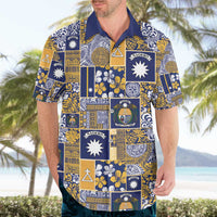Ekamawir omo Nauru Hawaiian Shirt Pacific Patchwork Xmas Vibes - Polynesian Pride