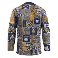 Ekamawir omo Nauru Hockey Jersey Pacific Patchwork Xmas Vibes LT9 - Polynesian Pride