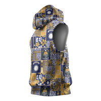 Ekamawir omo Nauru Sleeveless Hoodie Pacific Patchwork Xmas Vibes - Polynesian Pride