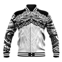 New Zealand Koru Fern Custom Baseball Jacket Simple Taniko Motif