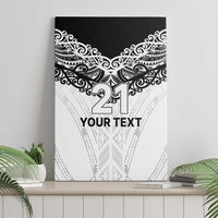 New Zealand Koru Fern Custom Canvas Wall Art Simple Taniko Motif LT9 - Polynesian Pride