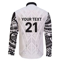 New Zealand Koru Fern Custom Family Matching Puletasi and Hawaiian Shirt Simple Taniko Motif