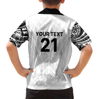 New Zealand Koru Fern Custom Family Matching Tank Maxi Dress and Hawaiian Shirt Simple Taniko Motif