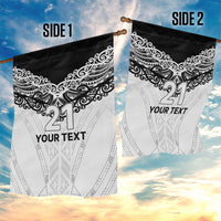 New Zealand Koru Fern Custom Garden Flag Simple Taniko Motif LT9 - Polynesian Pride