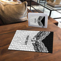 New Zealand Koru Fern Custom Puzzle Simple Taniko Motif - Polynesian Pride