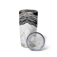 New Zealand Koru Fern Custom Tumbler Cup Simple Taniko Motif LT9 - Polynesian Pride