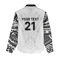 New Zealand Koru Fern Custom Women Casual Shirt Simple Taniko Motif