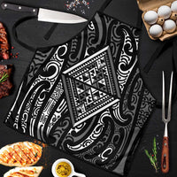 New Zealand Maori Taniko Apron Black Kowhaiwhai Puhoro - Polynesian Pride