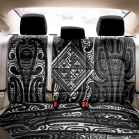 New Zealand Maori Taniko Back Car Seat Cover Black Kowhaiwhai Puhoro