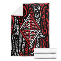 New Zealand Maori Taniko Blanket Red Kowhaiwhai Puhoro LT9 - Polynesian Pride