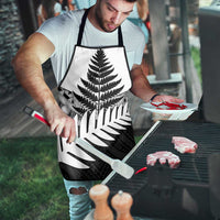 New Zealand Silver Fern Apron Maori Koru Mixed Taniko Pattern - Polynesian Pride