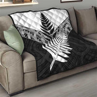 New Zealand Silver Fern Quilt Maori Koru Mixed Taniko Pattern