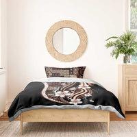 Samoa Siapo Tribal Pattern Bedding Set Brown Polynesian Plumeria Tapa Motif LT9 - Polynesian Pride