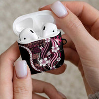 Samoa Siapo Tribal Pattern AirPods Case Violet Polynesian Plumeria Tapa Motif LT9 - Polynesian Pride