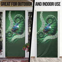 Tui Bird Koru Silver Fern Aotearoa Door Cover LT9 - Polynesian Pride