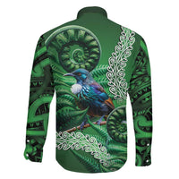 Tui Bird Koru Silver Fern Aotearoa Family Matching Tank Maxi Dress and Hawaiian Shirt