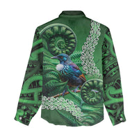 Tui Bird Koru Silver Fern Aotearoa Women Casual Shirt LT9 - Polynesian Pride