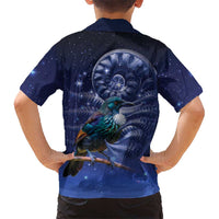 Tui Bird Matariki Galaxy Hawaiian Shirt Koru Silver Fern Aotearoa LT9 - Polynesian Pride