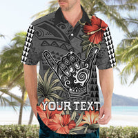 Personalised Hawaii Shaka Surf Hand Sign Hawaiian Shirt Polynesian Vintage Vibes LT9 - Polynesian Pride