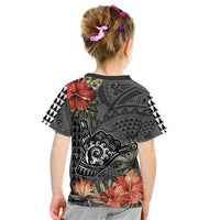 Personalised Hawaii Shaka Surf Hand Sign Kid T Shirt Polynesian Vintage Vibes LT9 - Polynesian Pride