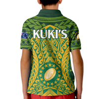Cook Islands Rugby Kid Polo Shirt Kukis Athletic Style LT9 - Polynesian Pride
