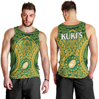 Cook Islands Rugby Men Tank Top Kukis Athletic Style LT9 - Polynesian Pride