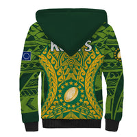 Cook Islands Rugby Sherpa Hoodie Kukis Athletic Style LT9 - Polynesian Pride