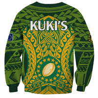 Cook Islands Rugby Sweatshirt Kukis Athletic Style LT9 - Polynesian Pride