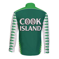 Polynesian Pride Cook Islands Rugby Long Sleeve Button Shirt No1 LT9 - Polynesian Pride