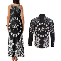 Cook Islands Ra o te Ui Ariki Est 1967 Couples Matching Tank Maxi Dress and Long Sleeve Button Shirt