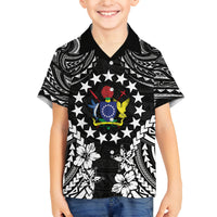 Cook Islands Ra o te Ui Ariki Est 1967 Family Matching Long Sleeve Bodycon Dress and Hawaiian Shirt