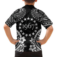 Cook Islands Ra o te Ui Ariki Est 1967 Family Matching Off Shoulder Short Dress and Hawaiian Shirt