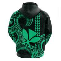 Custom King Kamehameha Day Hawaii Hoodie Paradise of the Pacific Tribal Kakau Green LT9 - Polynesian Pride