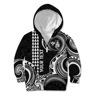 King Kamehameha Day Hawaii Kid Hoodie Paradise of the Pacific Tribal Kakau with Kanaka Maoli - White LT9 - Polynesian Pride